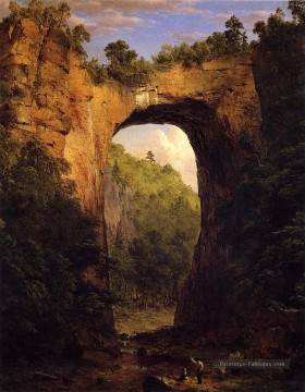 Le pont naturel Virginia paysage Fleuve Hudson Frederic Edwin Church Peinture à l'huile